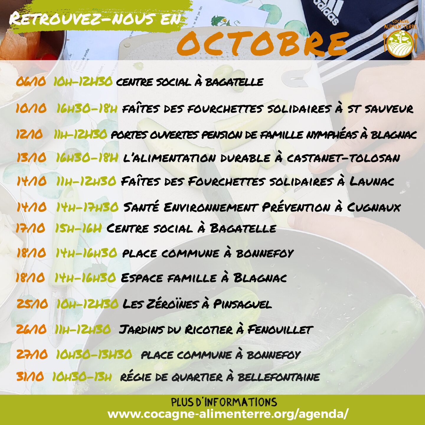Agenda octobre